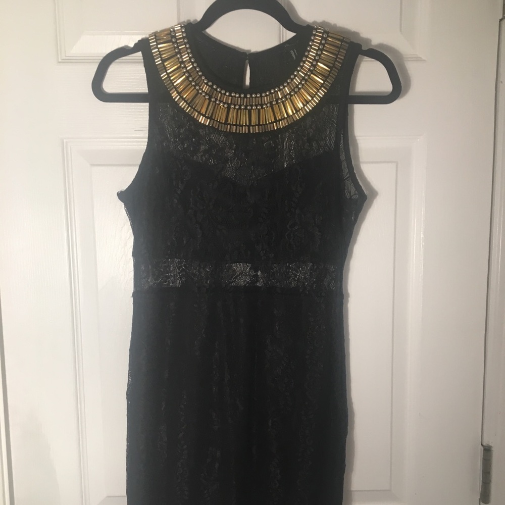 Black cutout party dress